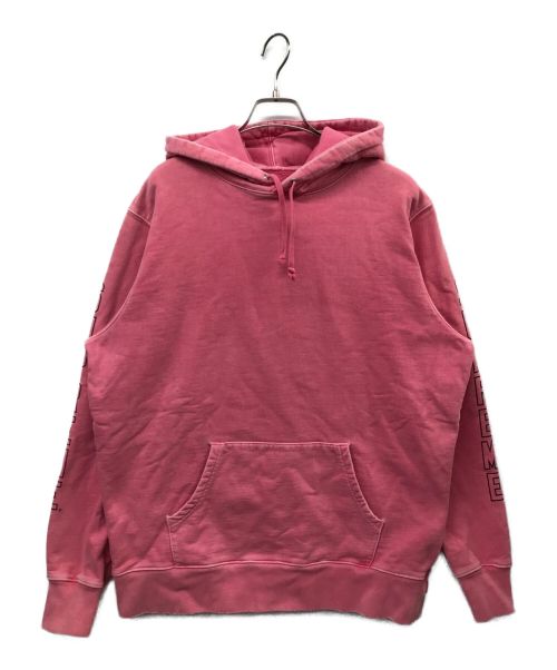 SUPREME（シュプリーム）SUPREME (シュプリーム) 17SS sleeve arc hooded sweatshirt ピンク サイズ:Lの古着・服飾アイテム