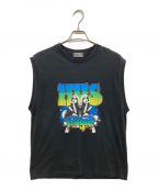 Hysteric Glamourヒステリックグラマー）の古着「MAJOR WORLD TOUR ノースリーブTシャツ」｜ブラック