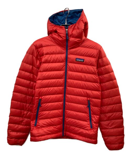 Patagonia（パタゴニア）Patagonia (パタゴニア) ダウン・セーター・フーディー レッド サイズ:ＸＳの古着・服飾アイテム