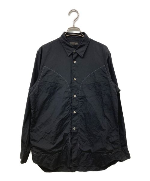 COMME des GARCONS HOMME PLUS（コムデギャルソンオムプリュス）COMME des GARCONS HOMME PLUS (コムデギャルソンオムプリュス)  AD2003 04SS Simple&Utility期 シャツ ブラック サイズ:表記無しの古着・服飾アイテム