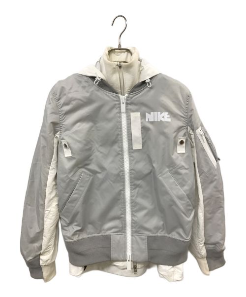 NIKE（ナイキ）NIKE (ナイキ) sacai (サカイ) NRG LAYERED JKT ホワイト サイズ:Mの古着・服飾アイテム