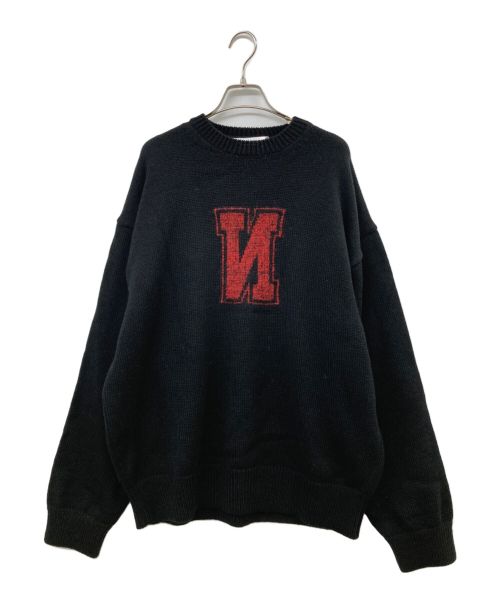 Name.（ネーム）Name. (ネーム) 23AW REVERSE LETTERMAN SWEATER ブラック サイズ:3の古着・服飾アイテム