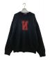 Name.（ネーム）の古着「23AW REVERSE LETTERMAN SWEATER」｜ブラック