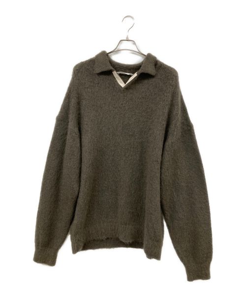 Name.（ネーム）Name. (ネーム) MOHAIR SKIPPER PULL OVER カーキ サイズ:Mの古着・服飾アイテム