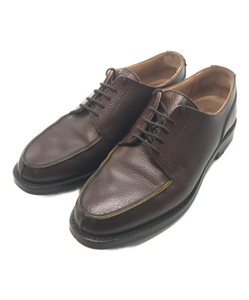 Crockett & Jones（クロケット＆ジョーンズ）Crockett & Jones (クロケット＆ジョーンズ) MORETON Uチップシューズ ブラウン サイズ:5 1/2の古着・服飾アイテム