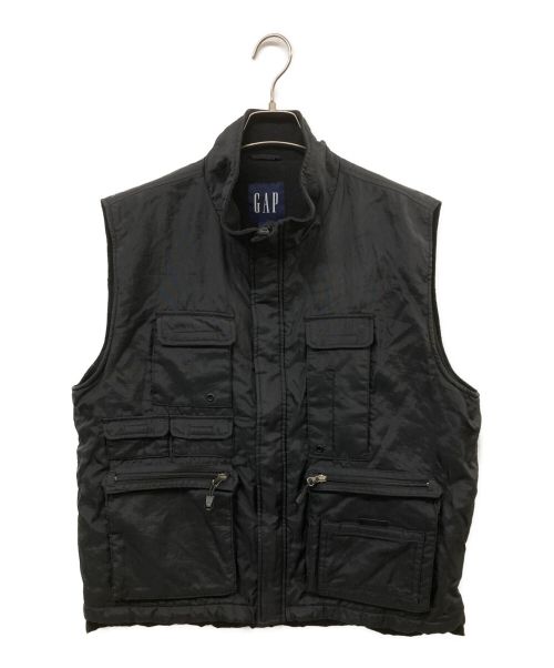 OLD GAP（オールドギャップ）OLD GAP (オールドギャップ) Tactical Nylon fleece Vest ブラック サイズ:Ｌの古着・服飾アイテム