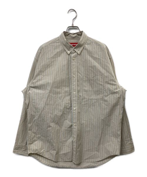 SUPREME（シュプリーム）SUPREME (シュプリーム) 23AW Loose Fit Stripe Shirt ベージュ サイズ:Mの古着・服飾アイテム