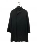 Yohji Yamamoto FEMMEヨウジヤマモトファム）の古着「スタンドカラーコート」｜ブラック