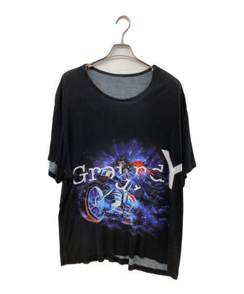 GROUND Y（グラウンドワイ）GROUND Y (グラウンドワイ) Collective Rider PT TEE ブラック サイズ:3の古着・服飾アイテム