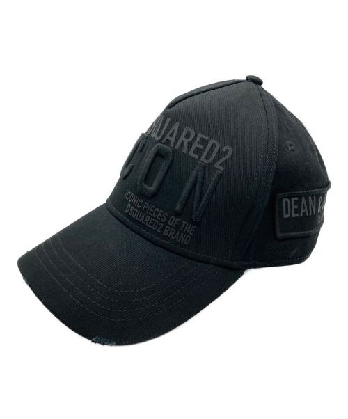 DSQUARED2（ディースクエアード）DSQUARED2 (ディースクエアード) ICON CAP ブラックの古着・服飾アイテム