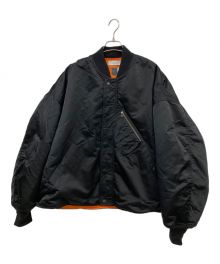 FACETASM（ファセッタズム）の古着「CROPPED MA-1 JACKET」｜ブラック