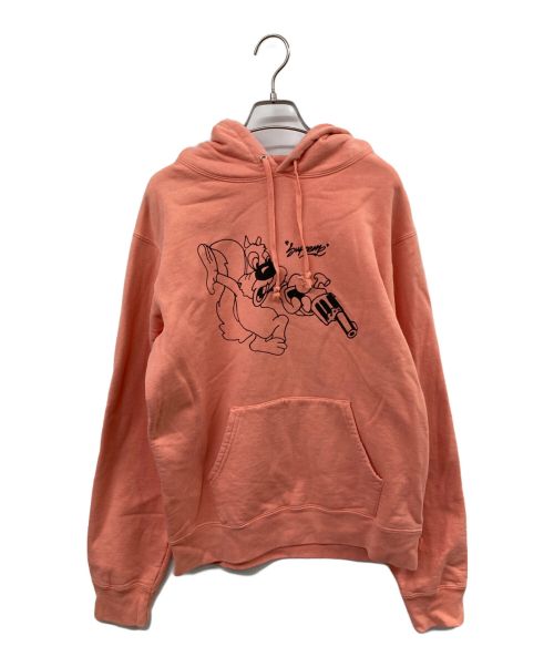 SUPREME（シュプリーム）SUPREME (シュプリーム) Lee Hooded Sweatshirt ピンク サイズ:Mの古着・服飾アイテム