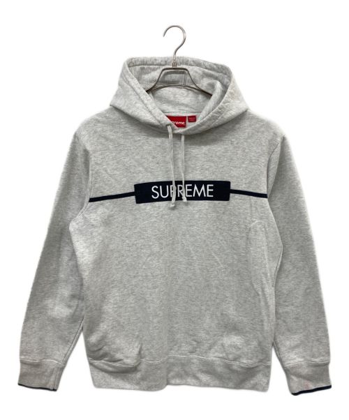 SUPREME（シュプリーム）SUPREME (シュプリーム) Chest Twill Tape Hooded Sweatshirt グレー サイズ:Lの古着・服飾アイテム