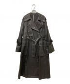 MAISON SPECIALメイソン スペシャル）の古着「Multi Fabric Over Size Trench」｜ブラウン