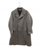 AURALEEオーラリー）の古着「DOUBLE FACE CHECK LONG COAT」｜グレー