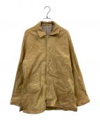 YOKEヨーク）の古着「SHEEPSUEDE COVERALL JACKET」｜ベージュ