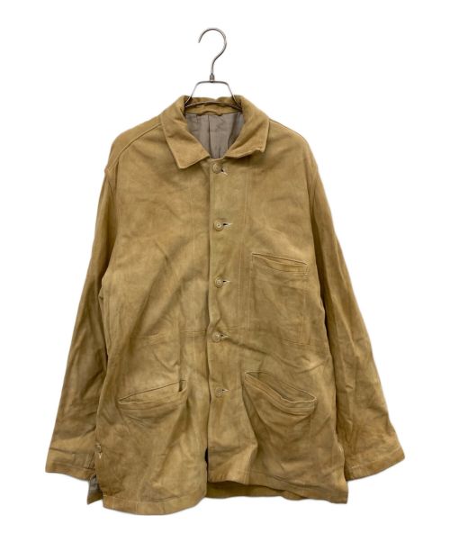 YOKE（ヨーク）YOKE (ヨーク) SHEEPSUEDE COVERALL JACKET ベージュ サイズ:3の古着・服飾アイテム