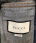 中古・古着 GUCCI (グッチ) フローラルデニムジャケット インディゴ サイズ:48：77000円