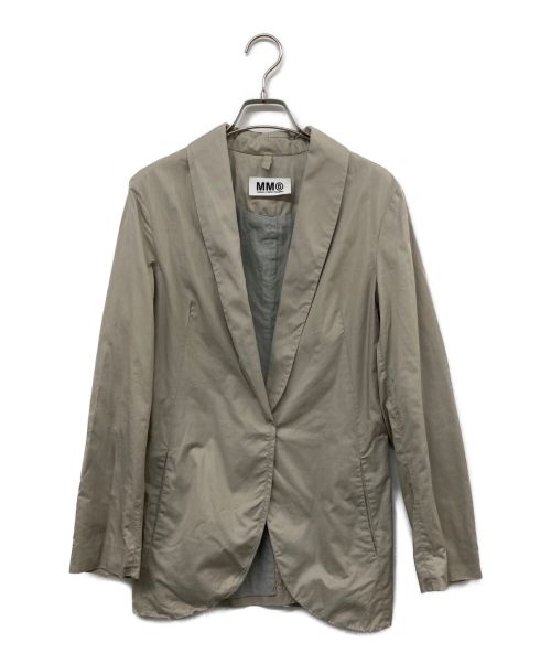 MM6 Maison Margiela（エムエムシックス メゾンマルジェラ）MM6 Maison Margiela (エムエムシックス メゾンマルジェラ) ここのえ期 1Bジャケット ベージュ サイズ:38の古着・服飾アイテム