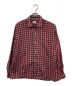 Sutton（サットン）の古着「60`s L/S open collor shirt ヴィンテージオープンカラーシャツ」｜レッド