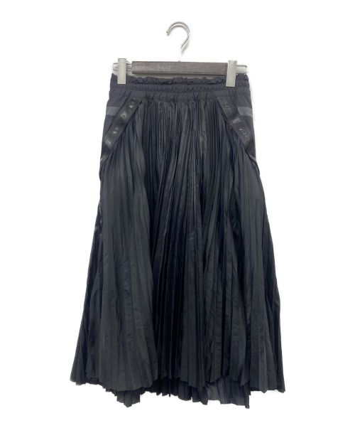 NIKE（ナイキ）NIKE (ナイキ) sacai (サカイ) プリーツスカート ブラック サイズ:ＸＳの古着・服飾アイテム