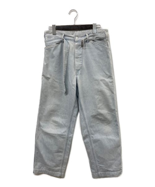 COMOLI（コモリ）COMOLI (コモリ) Belted Denim Pants インディゴ サイズ:1の古着・服飾アイテム