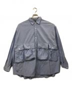 FreshServiceフレッシュサービス）の古着「OXFORD FLAP POCKET L/S SHIRT」｜ブルー