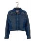 DIESEL（ディーゼル）の古着「22SS Smocked denim jacket ショートデニムブルゾン」｜インディゴ