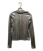 DIESELディーゼル）の古着「T-Metal-L1 Hooded Top in Silver Metallic」｜グレー