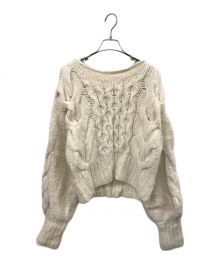 THE TOE（ザ トー）の古着「NIMES HANDMADE CABLE KNIT」｜ホワイト