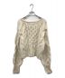 THE TOE (ザ トー) NIMES HANDMADE CABLE KNIT ホワイト サイズ:FREE：9000円