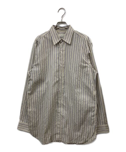 DRIES VAN NOTEN（ドリスヴァンノッテン）DRIES VAN NOTEN (ドリスヴァンノッテン) ストライプシャツ ベージュ サイズ:48の古着・服飾アイテム