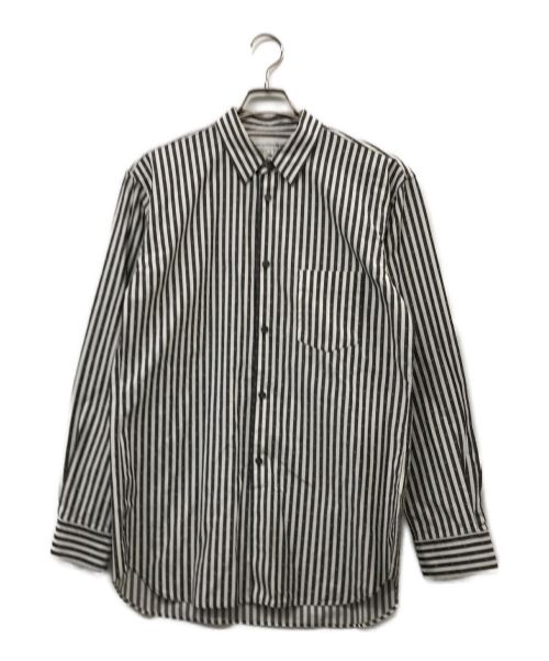 COMME des GARCONS SHIRT（コムデギャルソンシャツ）COMME des GARCONS SHIRT (コムデギャルソンシャツ) 10 corso como (ディエチ コルソコモ) 総柄シャツ ホワイト×ブラック サイズ:Mの古着・服飾アイテム