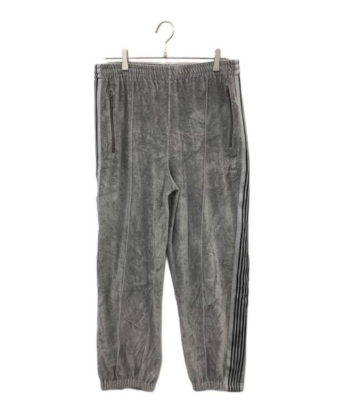 Needles（ニードルズ）Needles (ニードルズ) charcoal (チャコール) 別注 Velour Track Pant Zipped グレー サイズ:Lの古着・服飾アイテム