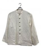 BLURHMSブラームス）の古着「Wash Linen Hospital Jacket」｜アイボリー