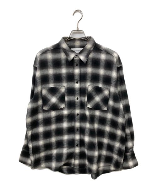 MIYAGIHIDETAKA（ミヤギヒデタカ）MIYAGIHIDETAKA (ミヤギヒデタカ) Flannel shirt ブラック サイズ:2の古着・服飾アイテム