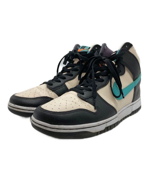 NIKE（ナイキ）NIKE (ナイキ) DUNK HI RETRO EMB ブラック×ベージュ サイズ:27.5の古着・服飾アイテム