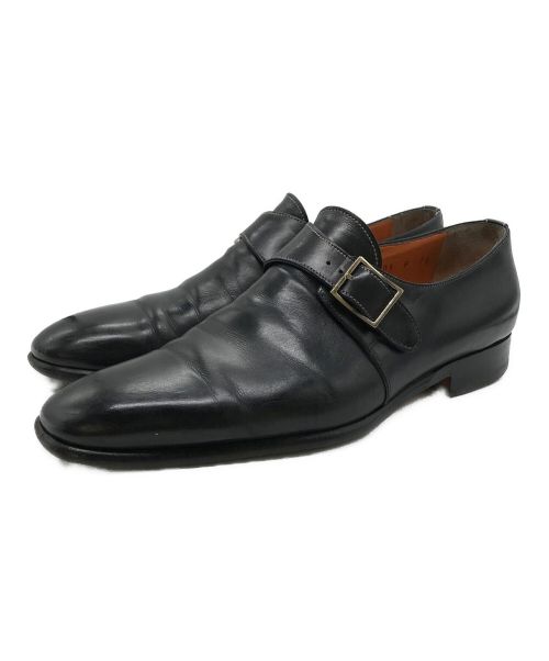 Santoni（サントーニ）Santoni (サントーニ) モンクストラップシューズ ブラック サイズ:7　1/2の古着・服飾アイテム