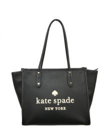 Kate Spade（ケイトスペード）の古着「エラ ペブル レザー トートバッグ」｜ブラック