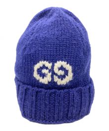 GUCCI（グッチ）の古着「GG LOGO KNIT BAENIE」｜ネイビー