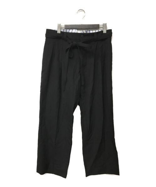 VISVIM（ビズビム）VISVIM (ビズビム) HAKAMA PANTS BANDED WOOL STRIPE ハカマパンツバンデッドウールストライプ ブラック サイズ:5の古着・服飾アイテム