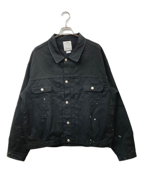 VISVIM（ビズビム）VISVIM (ビズビム) 101xx JKT CRASH DRY PIQUE クラッシュドライピケ ブラック サイズ:5の古着・服飾アイテム