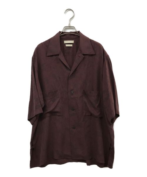 YOKE（ヨーク）YOKE (ヨーク) PRINTED HALF SLEEVES SHIRT ボルドー サイズ:1の古着・服飾アイテム