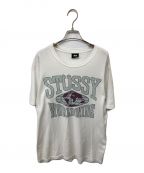 stussyステューシー）の古着「STUSSY WORLD WIDE TEE」｜ホワイト