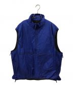 DAIWA PIER39ダイワ ピア39）の古着「TECH REVERSIBLE PULLOVER PUFF VEST」｜ブルー×ブラック