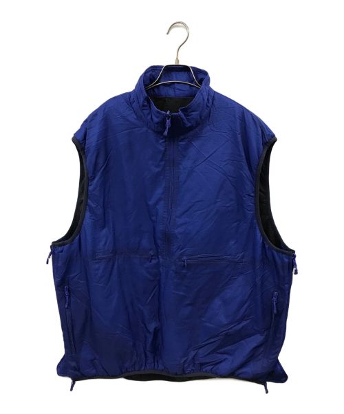 DAIWA PIER39（ダイワ ピア39）DAIWA PIER39 (ダイワ ピア39) TECH REVERSIBLE PULLOVER PUFF VEST ブルー×ブラック サイズ:Mの古着・服飾アイテム