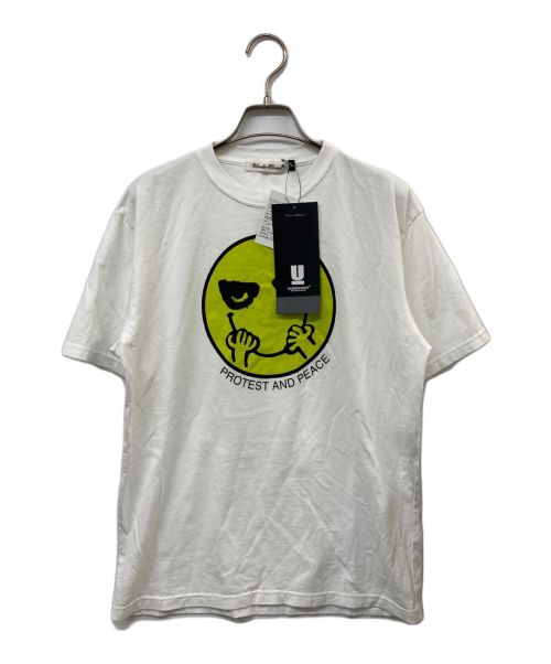 UNDERCOVER（アンダーカバー）UNDERCOVER (アンダーカバー) 24SS PROTEST & PEACE プリントTシャツ ホワイト サイズ:1の古着・服飾アイテム