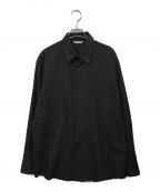 AURALEEオーラリー）の古着「AURALEE SUPER LIGHT WOOL SHIRT スーパーライトウールシャツ」｜ブラック