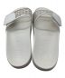 中古・古着 JIMMY CHOO (ジミーチュウ) Fitz monogram-print slides ホワイト サイズ:24：8000円