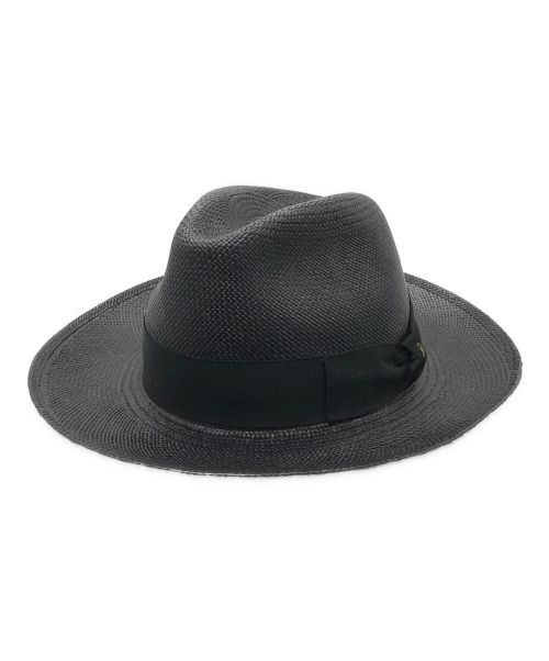 BORSALINO（ボルサリーノ）BORSALINO (ボルサリーノ) CA4LA (カシラ) パナマハット ブラック サイズ:61の古着・服飾アイテム